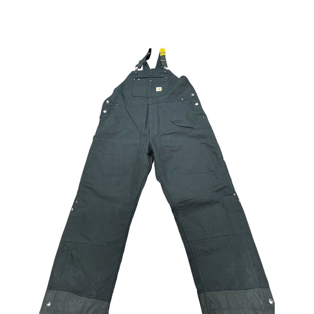 NWT!!! CARHARTT Mens Washed Duck Insulated Overalls, 2XL Short,Zippers